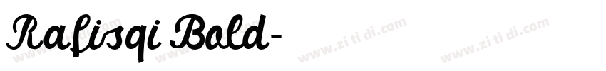 Rafisqi Bold字体转换